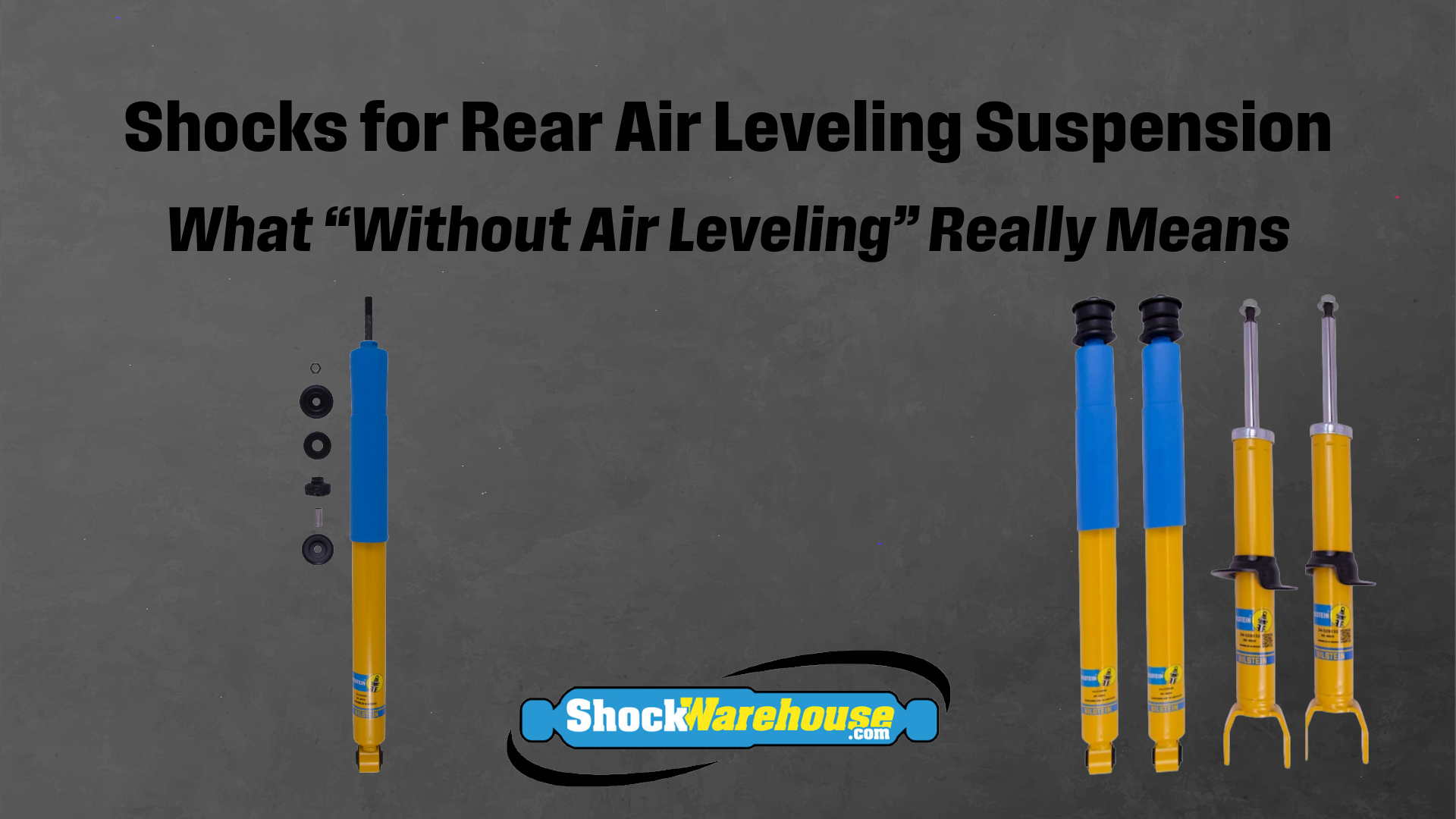 Shocks for Rear Air Leveling Suspension: What the Fitment Note Means