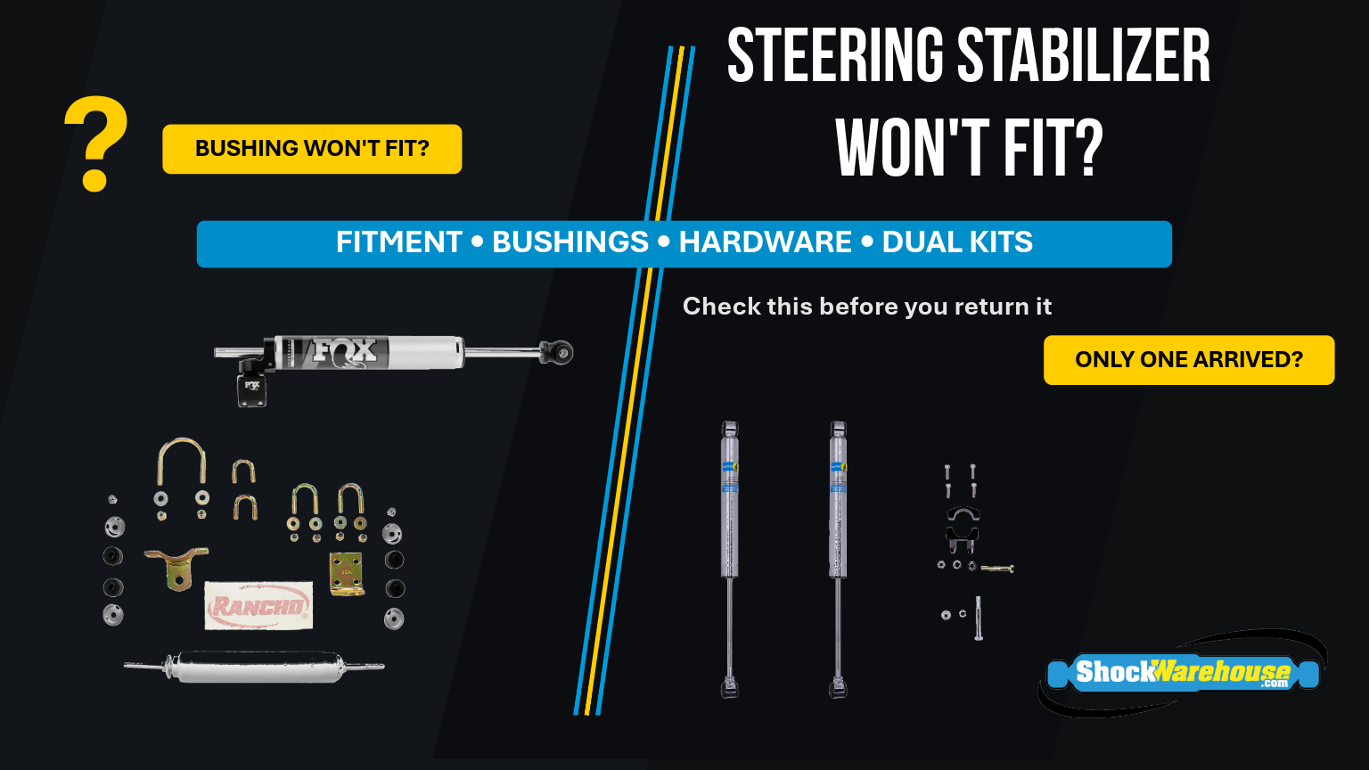 Steering Stabilizer Won't Bolt On? Fitment & Hardware Guide