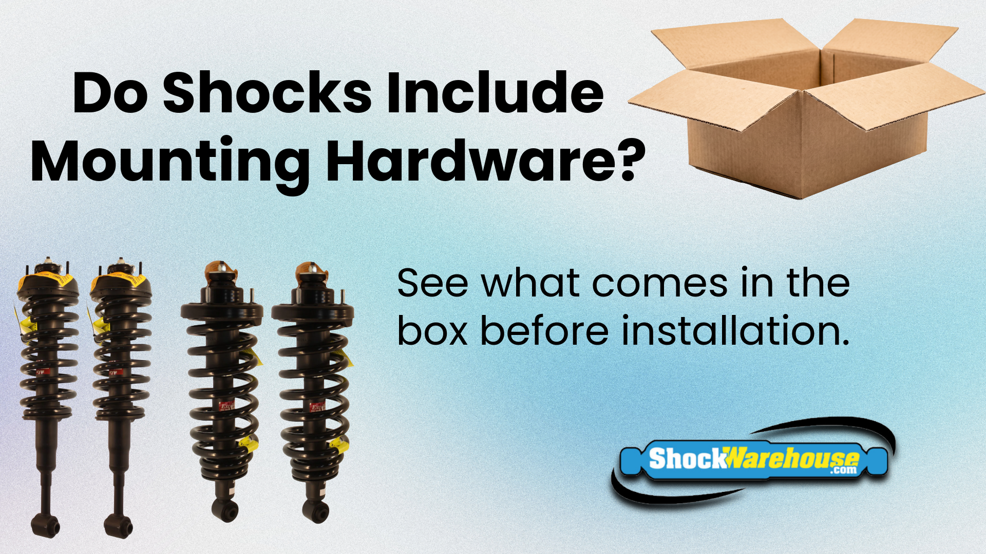 Do Shocks Come With Mounting Hardware? Here's What's in the Box