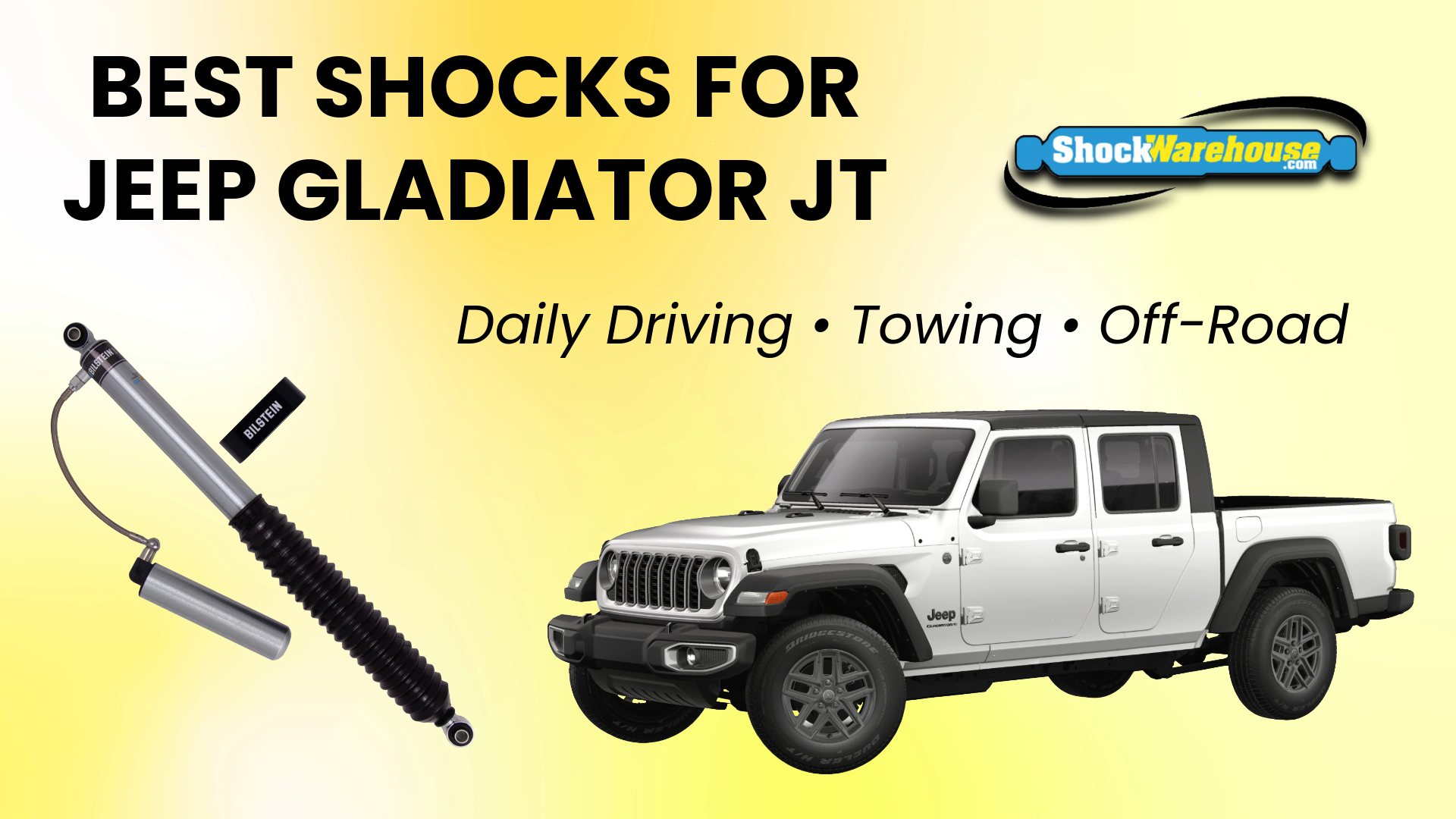 Best Shocks for Jeep Gladiator JT: Daily Driving, Towing & Off-Road