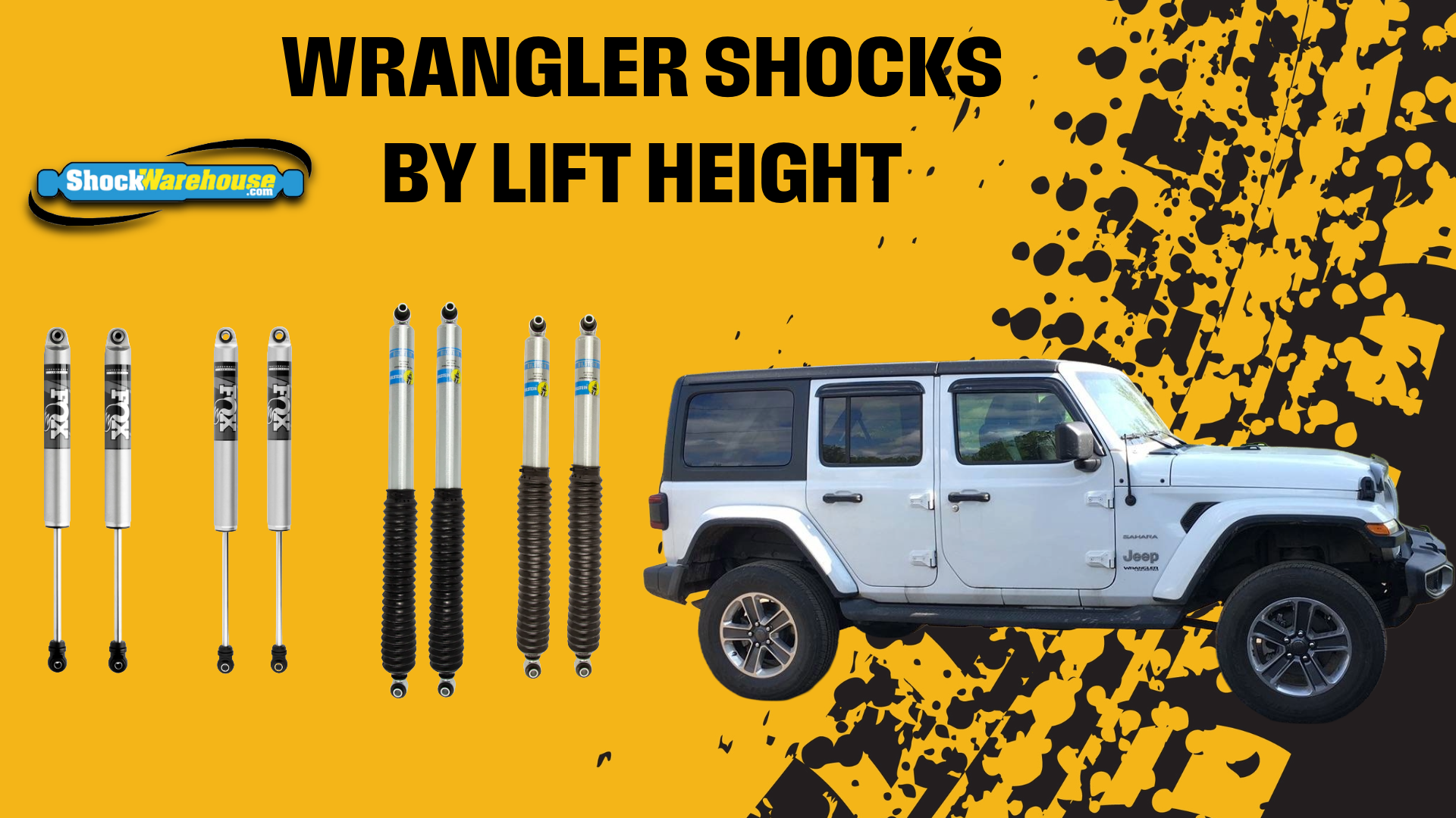 How to Choose Jeep Wrangler Shocks for a 2-, 3- or 4-Inch Lift