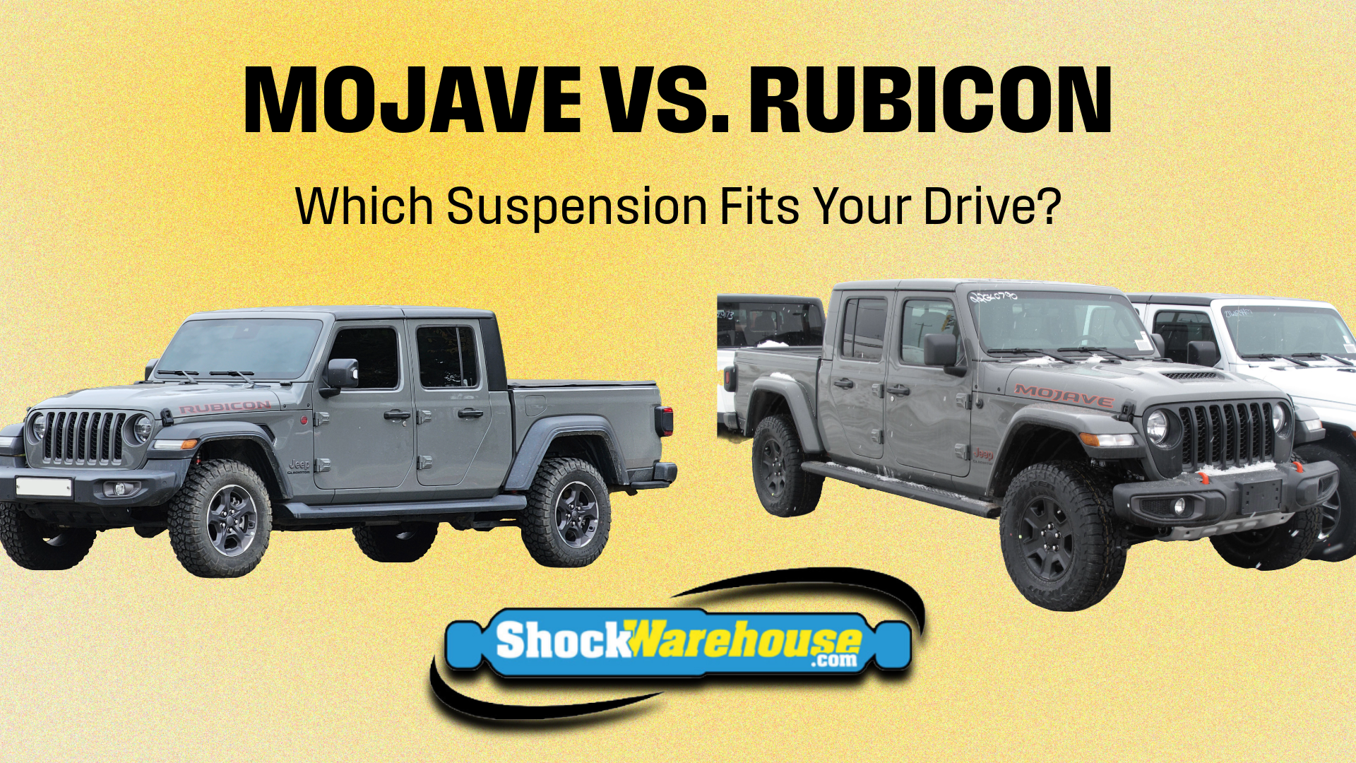 Jeep Gladiator Mojave vs. Rubicon Suspension: What Changes When Replacing Shocks?