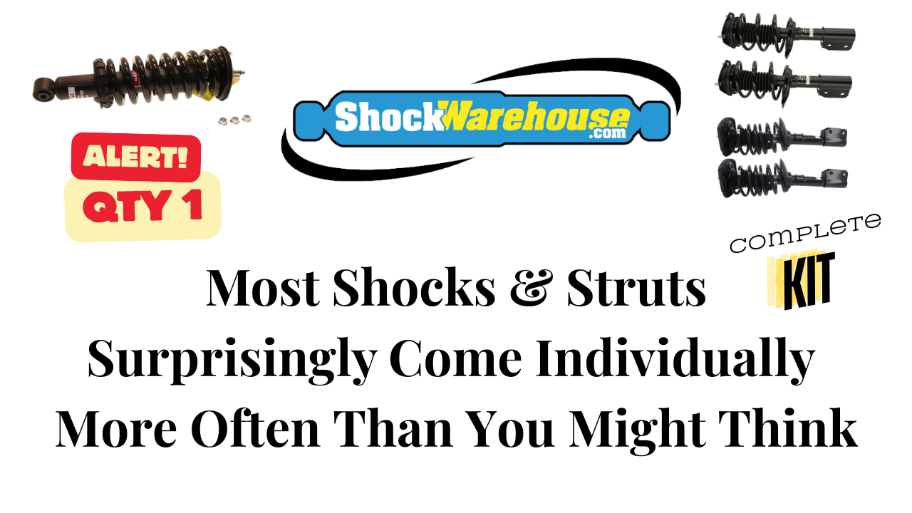 Are Shocks and Struts Sold Individually or as a Pair?