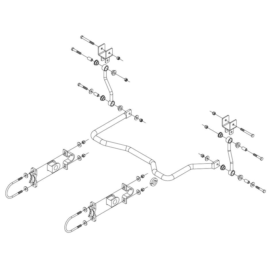 Roadmaster 1109-161 Rear Sway Bar Kit