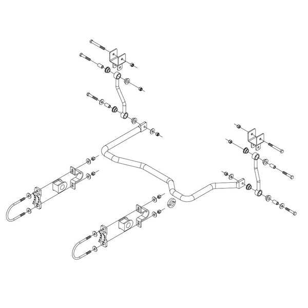 Roadmaster 1109-161 Rear Sway Bar Kit