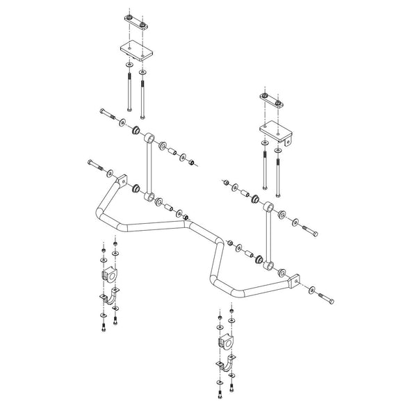 Roadmaster 1129-128 Rear Sway Bar Kit
