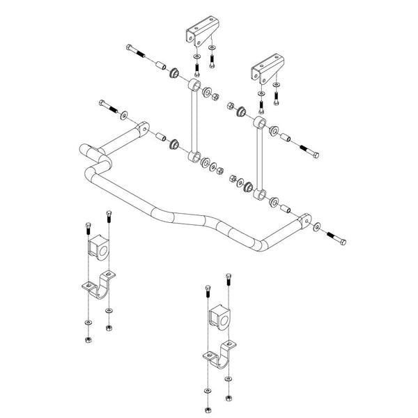 Roadmaster 1129-158 Rear Sway Bar Kit
