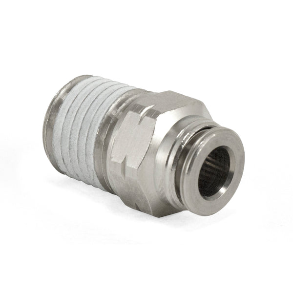 Air Lift 21807 Fitting, Straight Male, 1/4"MNPT x 1/4"PTC