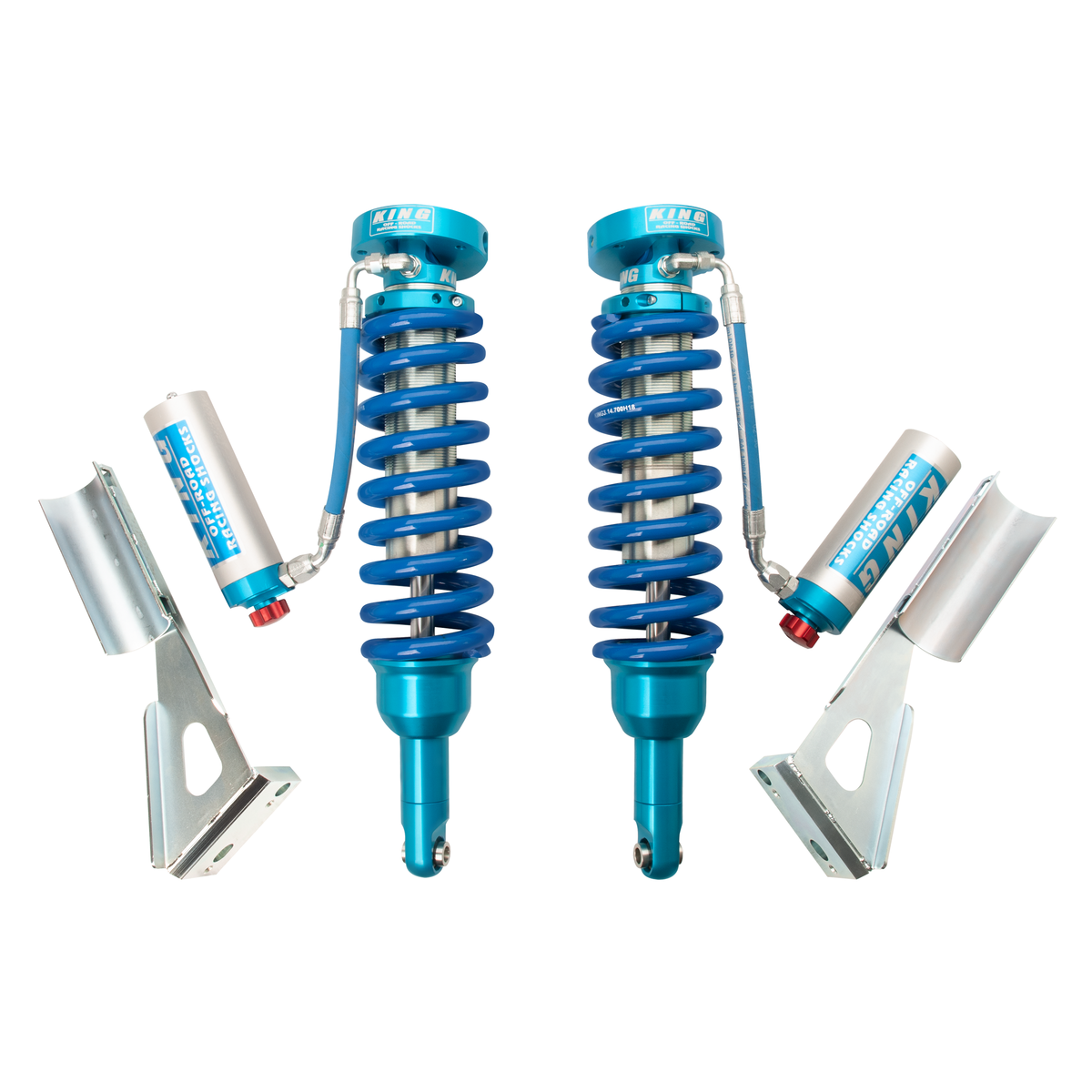 King 25001-119A Front 2.5 Remote Reservoir Coilover w/Adjuster (Pair)
