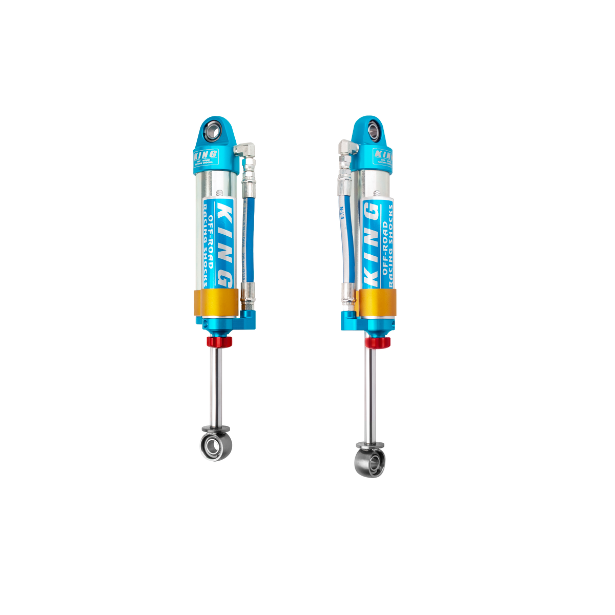 King 25001-153A Rear 2.5 Piggyback Hose Reservoir Shock w/Adjuster (Pair)