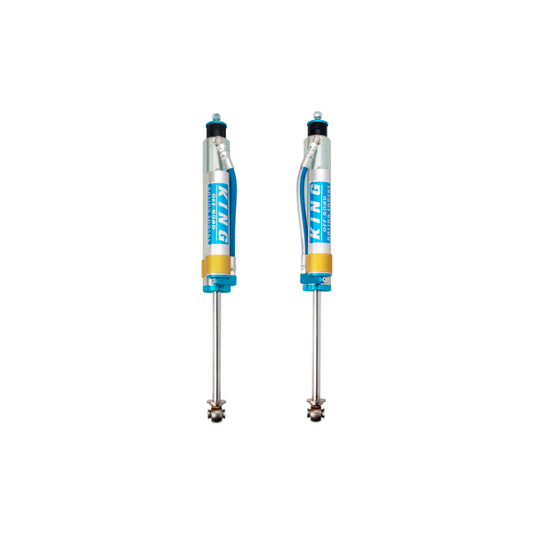 King 25001-180 Front 2.5 Piggyback Hose Res Shock 0-2in Lift (Pair)