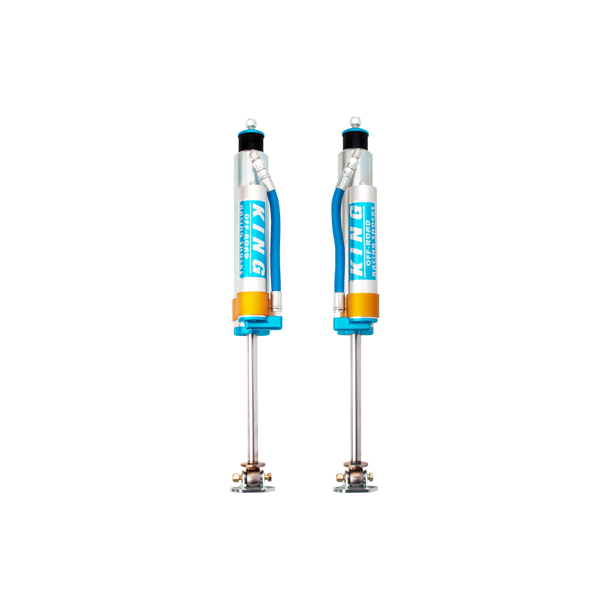 King 25001-313 Front 2.5 Piggyback Hose Res Shock for 5-6in Lift (Pair)