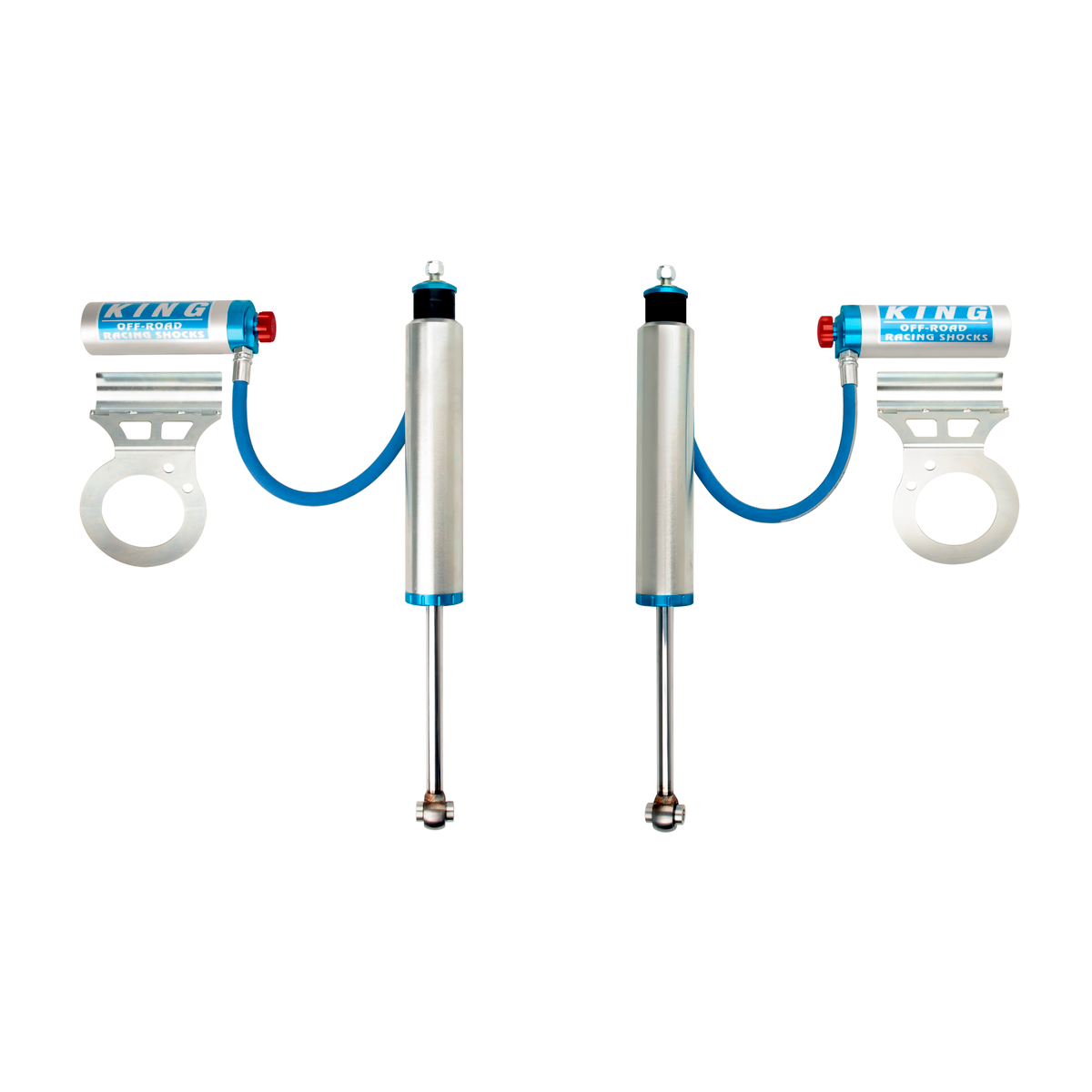 King 25001-327A Front 2.5 Piggyback Hose Shock w/Adjuster (Pair)