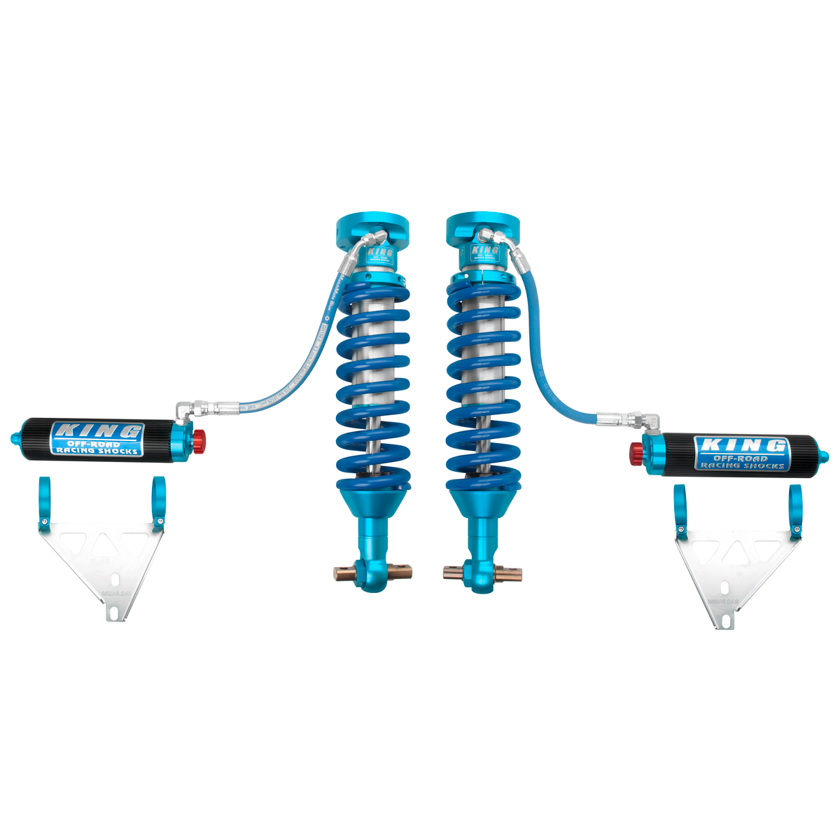 King 25001-386A Front 2.5 Remote Reservoir Coilover w/Adjuster (Pair)