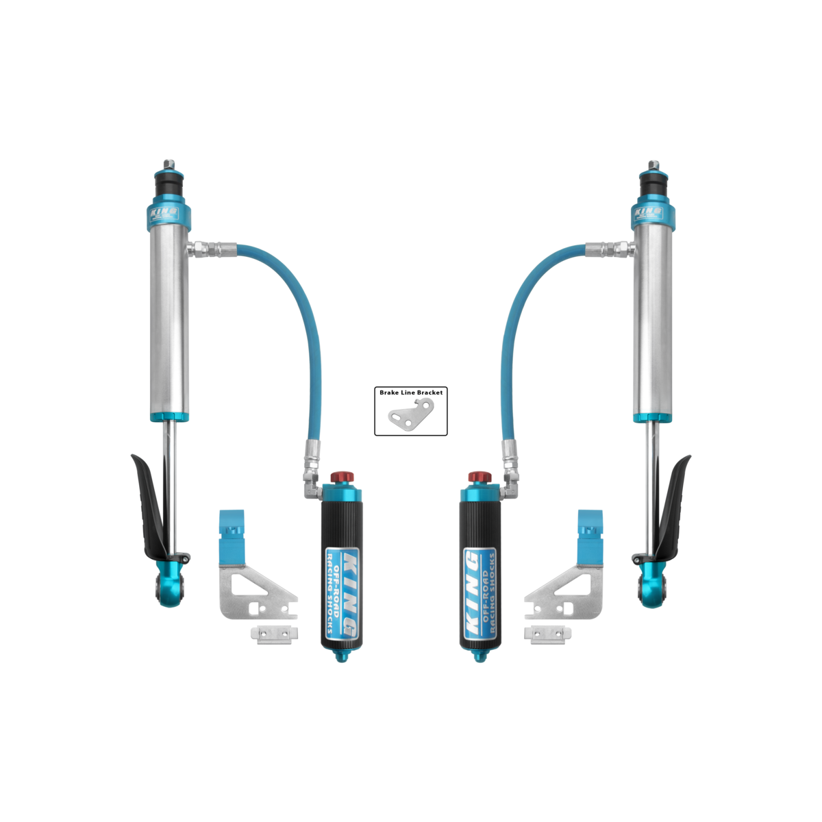 King 25001-397A Rear 2.5 Remote Reservoir Coilover & Adjuster (Pair)