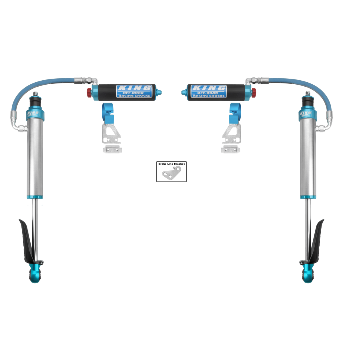 King 25001-409A Rear 2.5 Remote Reservoir Shock w/Adjuster (Pair)