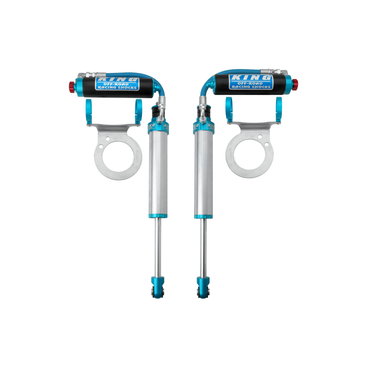 King 25001-412A Front 2.5 Piggyback Hose Shock w/Adjuster (Pair)