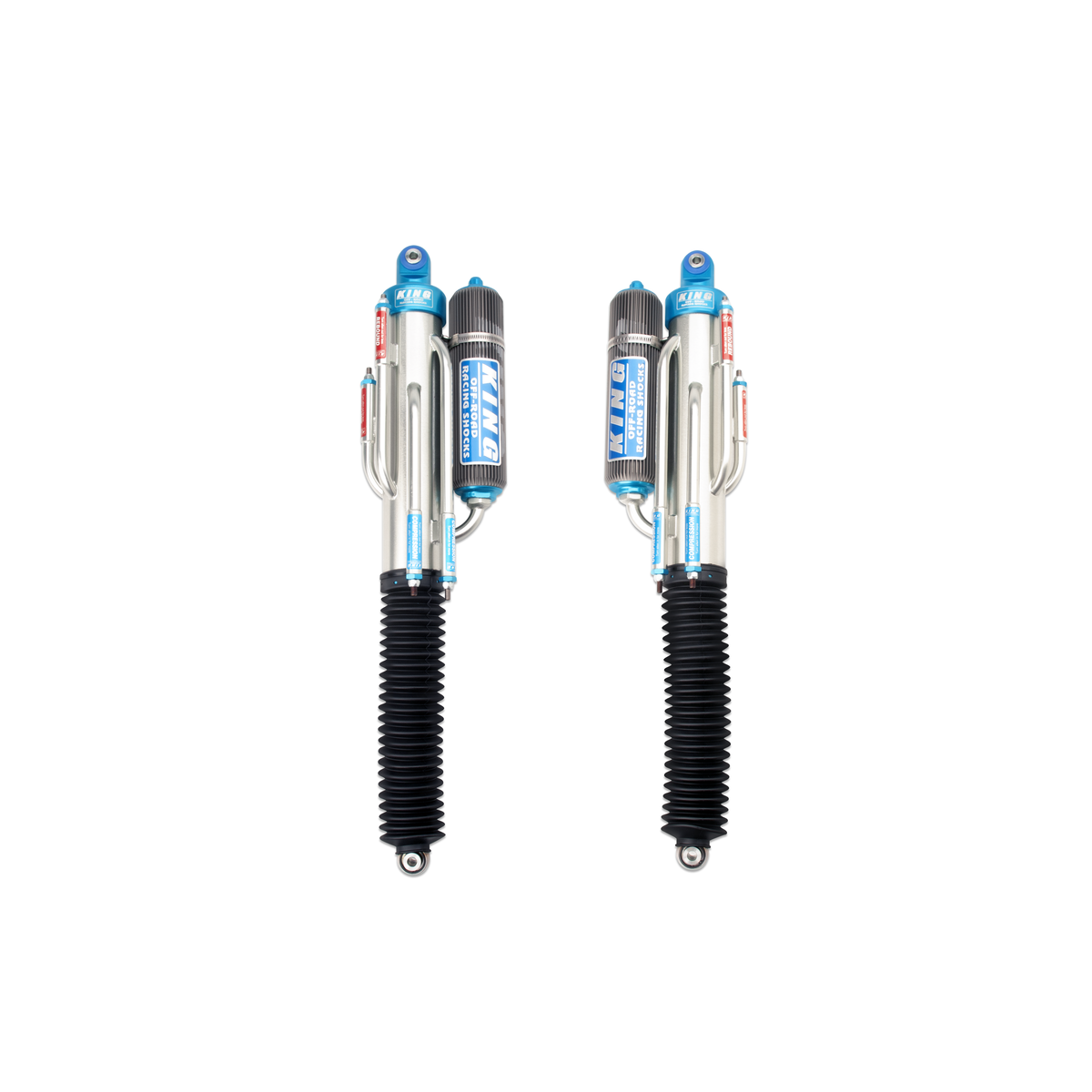 King 30001-404 Rear 3.0 Bypass Piggyback Shock w/Performance Fin Reservoir (Pair)