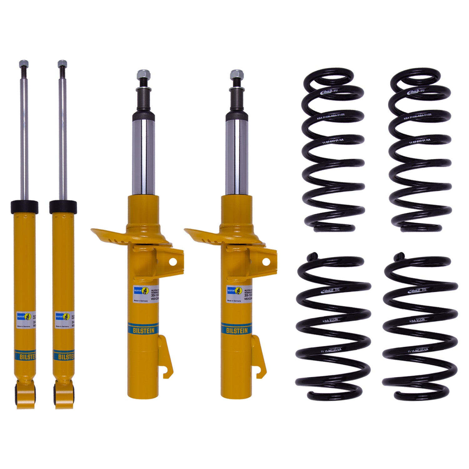 Bilstein 46-184412 Front and Rear B12 (Pro-Kit) Suspension Kit