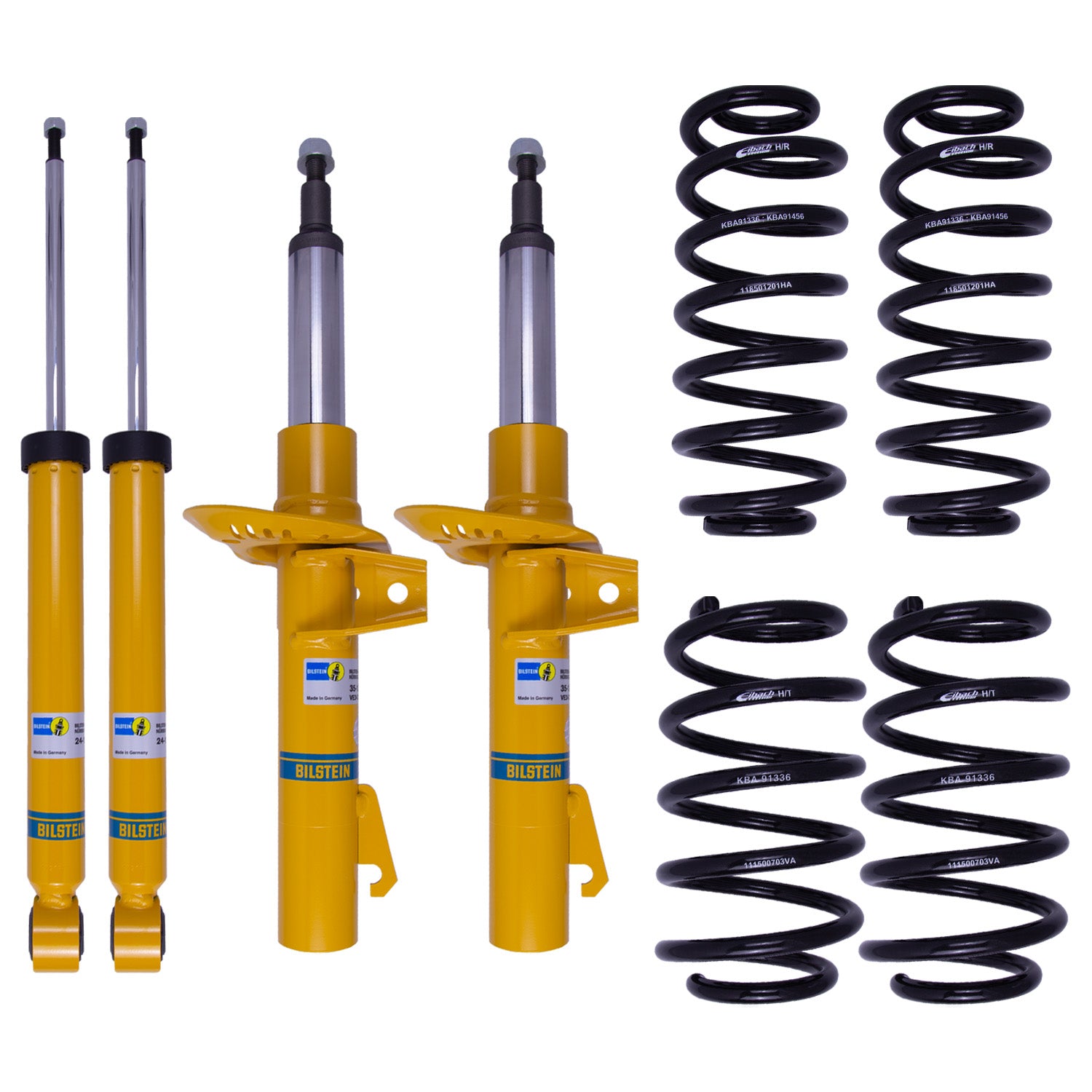 Bilstein 46-184436 Front and Rear B12 (Pro-Kit) Suspension Kit
