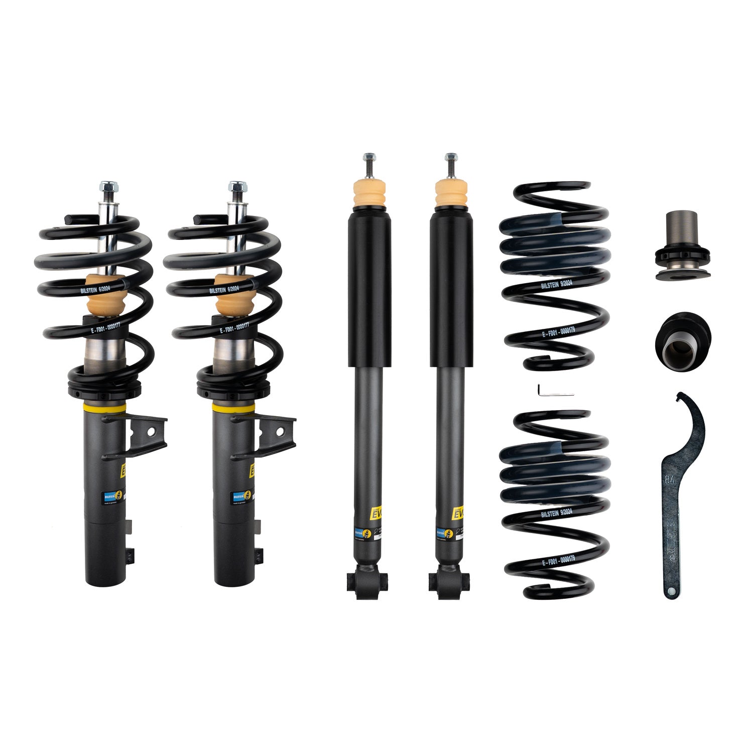 bilstein　+イヤーズ Bilstein 47-342941 Front and Rear EVO S Complete Kit Audi A3, A3