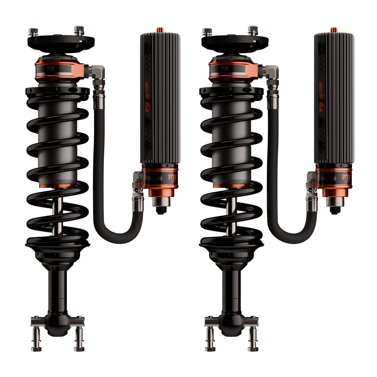 FOX 883-06-257 Front and Rear Factory Race Coil-Over Reservoir Shock Pair - Adjustable