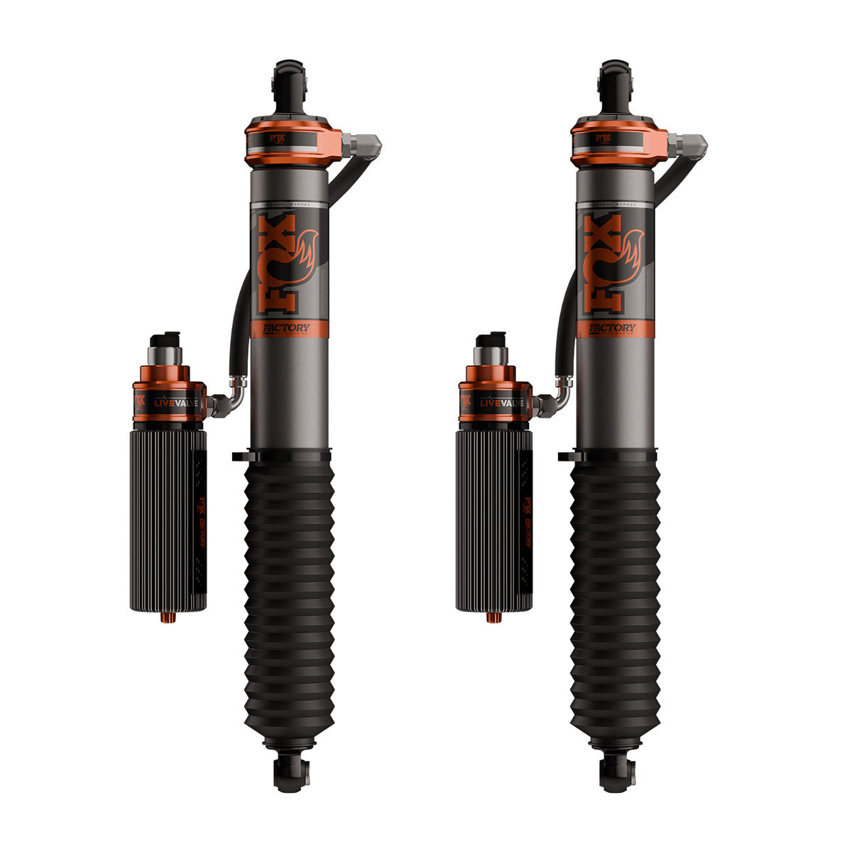 FOX 883-06-257 Front and Rear Factory Race Coil-Over Reservoir Shock Pair - Adjustable