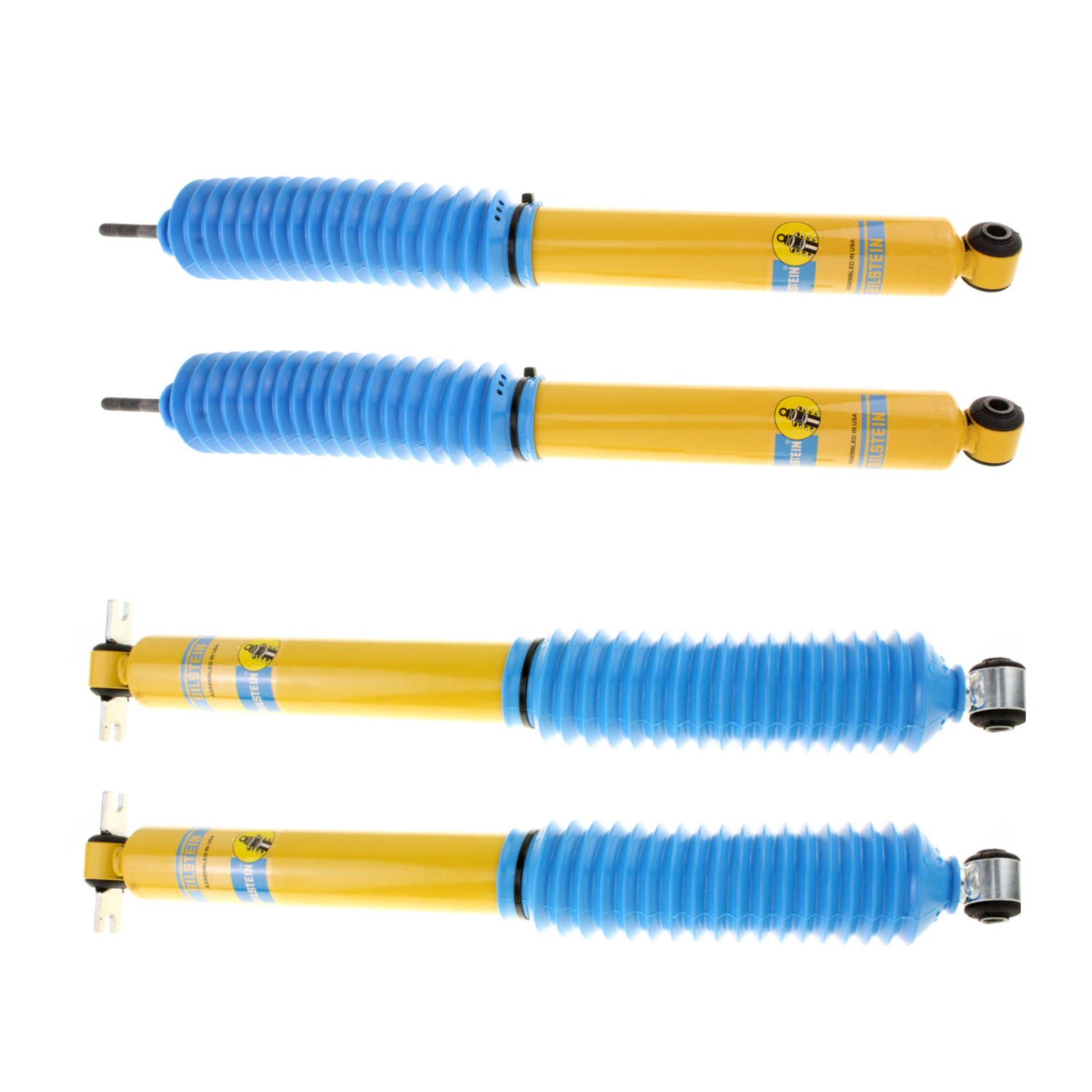 Jeep Wrangler Complete Set Bilstein Front and Rear 4600 Heavy Duty (B6) Shock Absorbers (3.5-4"  Lift)