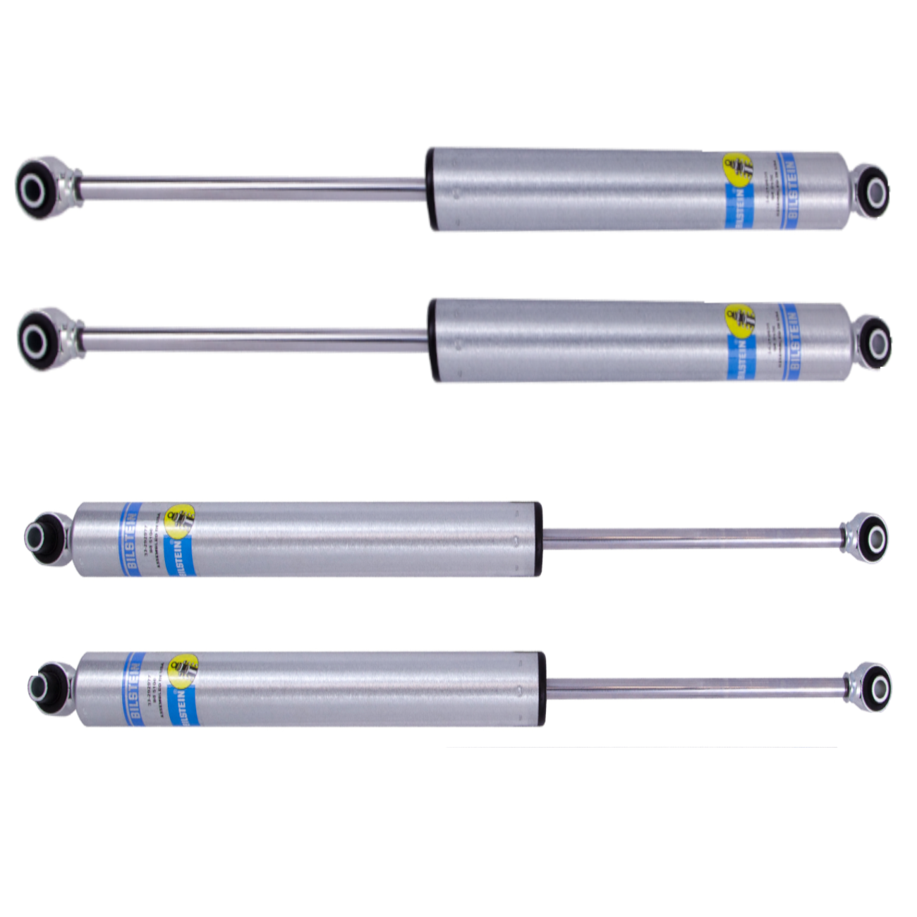 Jeep Wrangler Complete Set Front and Rear B8 5100 Shock Absorbers (3-4.5" Rear Lift)
