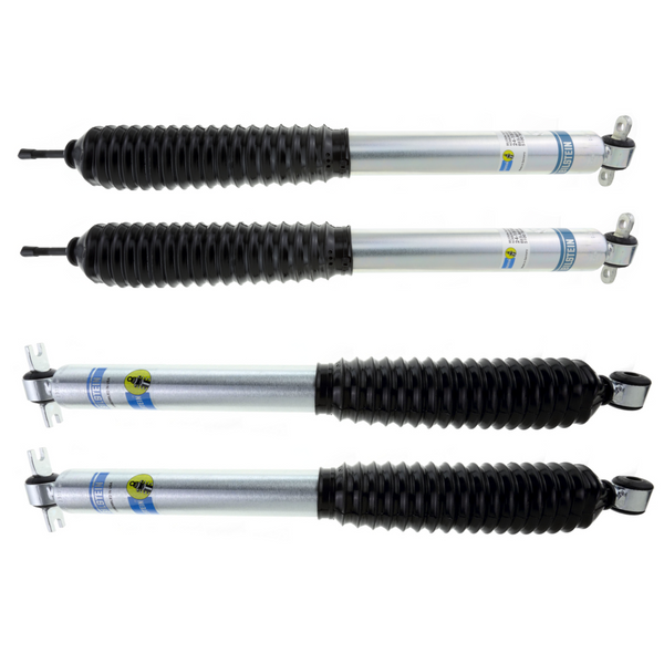 Bilstein B8 5100 Front and Rear Shocks For 4" Lifted Jeep Wrangler w/ Long Arm 24-185929, 33-185934