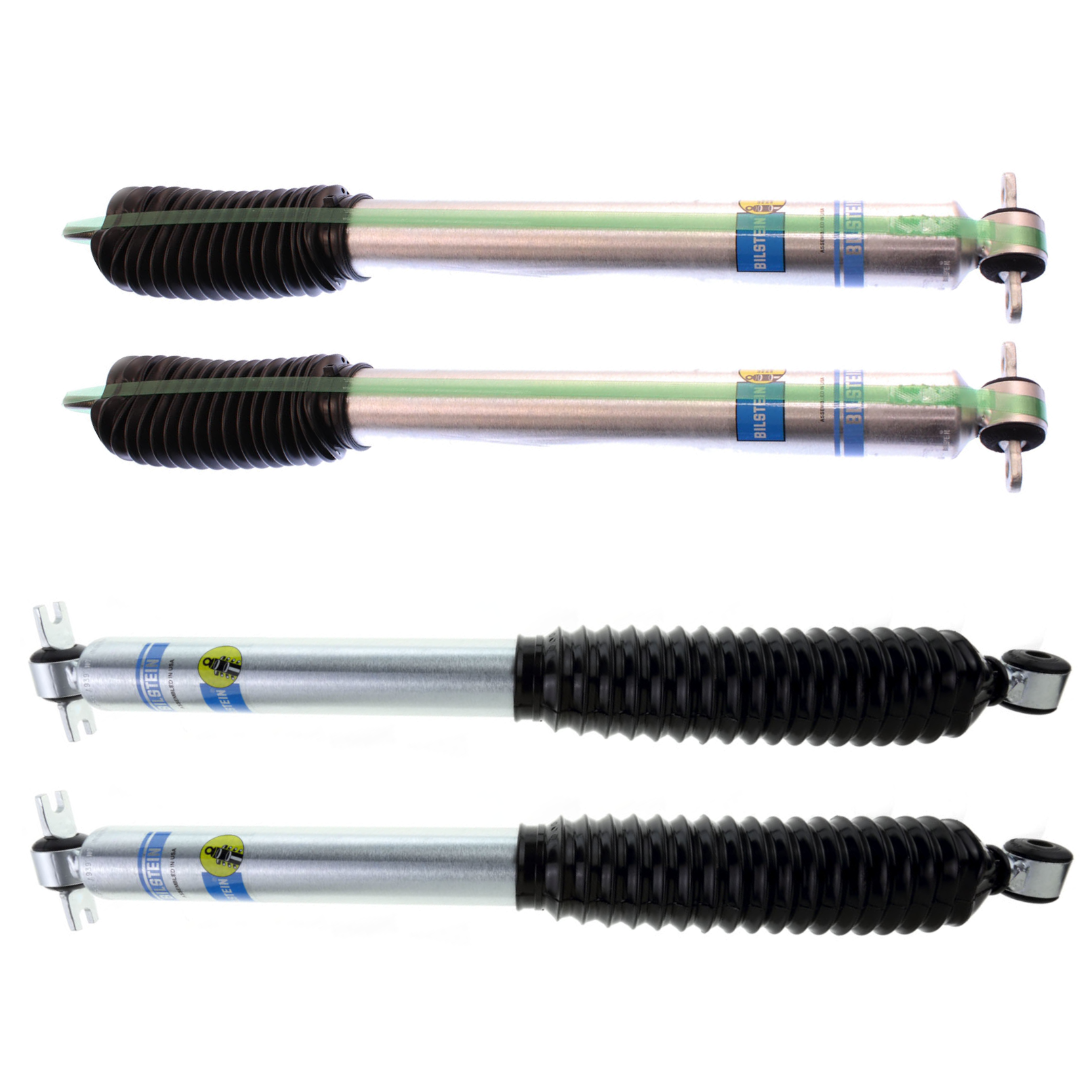 Bilstein B8 5100 Front and Rear Shocks For 4.5" Lifted Jeep Wrangler w/ Long Arm 24-187190, 33-185934
