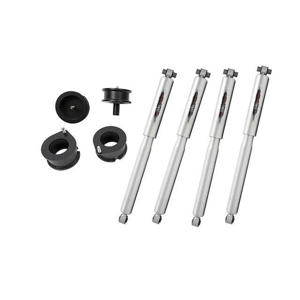 Belltech 1032SP Leveling Kit 2.5" Coil Spring Spacers Inc. Front and Rear Trail Performance Shocks