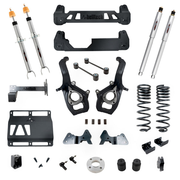 Belltech 153712TP Lift Kit 6"-8" Lift Kit Inc. Front and Rear Trail Performance Struts/Shocks