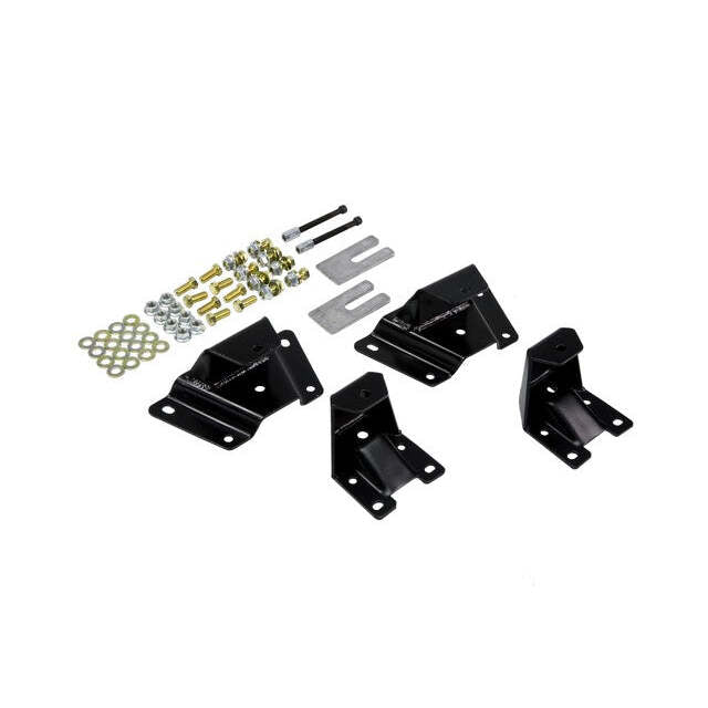 Belltech 6410 Leaf Spring Hanger Lowering Kit 4" Drop Leaf Spring Hanger Kit (Front and Rear Hangers)