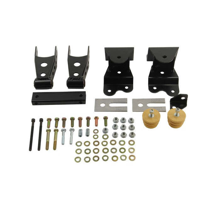 Belltech 6503 Leaf Spring Hanger Lowering Kit 4" Drop Leaf Spring Shackle & Hanger Kit (Front Hanger/Rear Shackle)