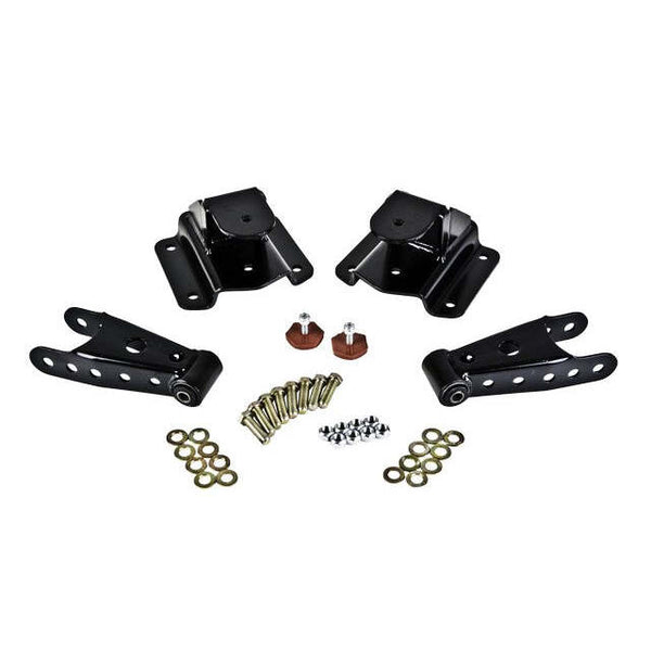 Belltech 6580 Leaf Spring Hanger Lowering Kit 4" Drop Leaf Spring Shackle & Hanger Kit (Front Hanger/Rear Shackle)