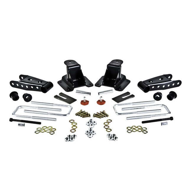 Belltech 6592 Leaf Spring Hanger Lowering Kit 4" Drop Leaf Spring Shackle & Hanger Kit (Front Hanger/Rear Shackle)