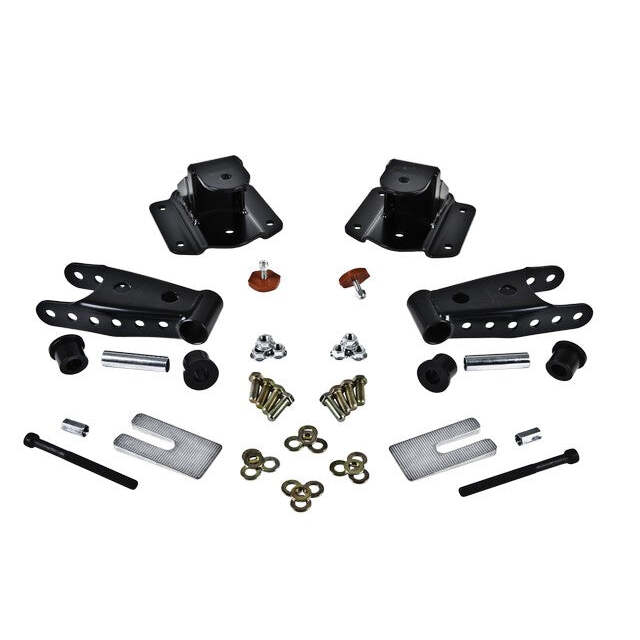 Belltech 6594 Leaf Spring Hanger Lowering Kit 4" Drop Leaf Spring Shackle & Hanger Kit (Front Hanger/Rear Shackle)
