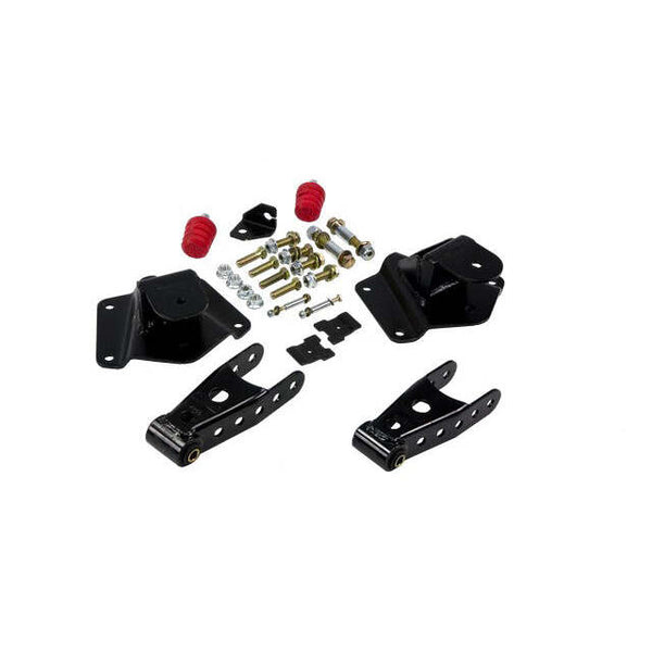 Belltech 6636 Leaf Spring Hanger Lowering Kit 4" Drop Leaf Spring Shackle & Hanger Kit (Front Hanger/Rear Shackle)