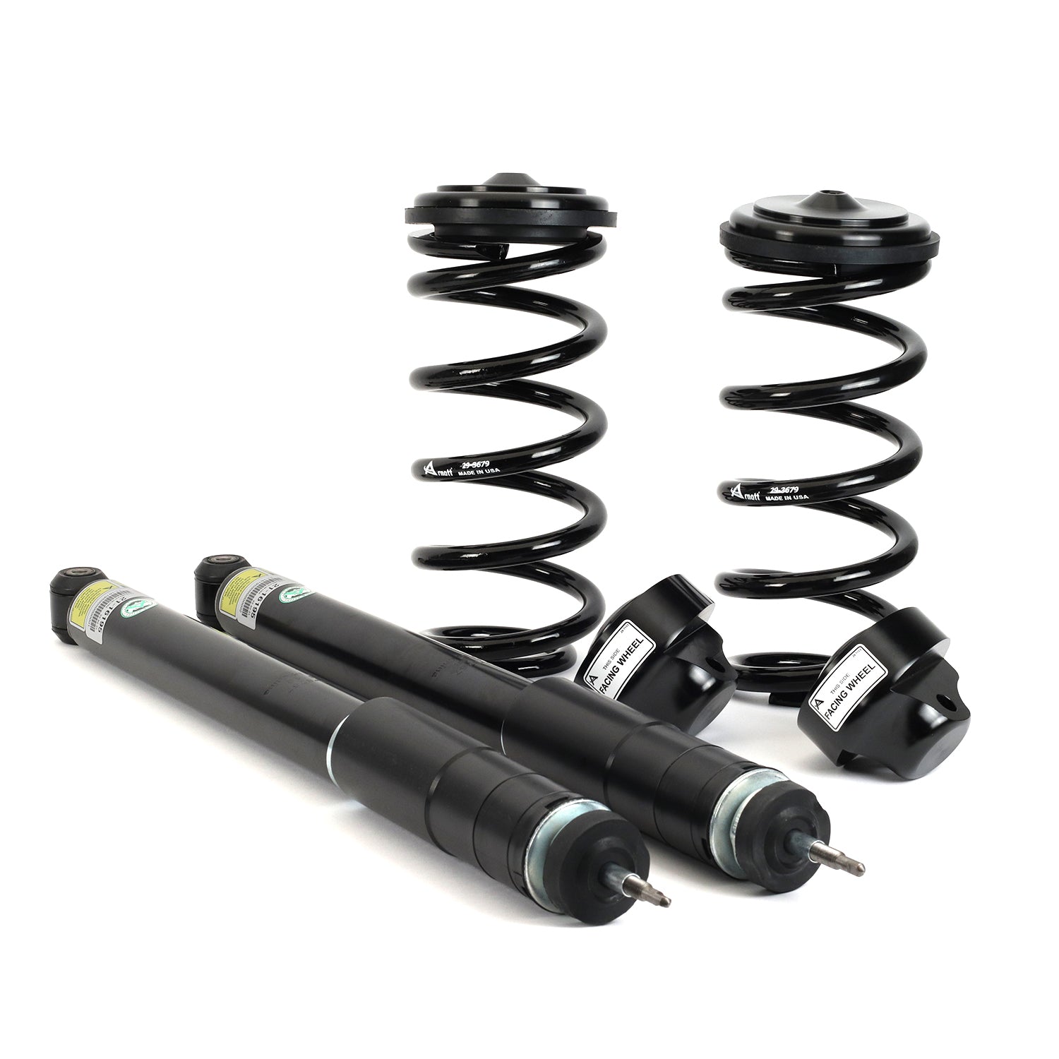 Arnott C-3698 Front and Rear Coil Spring Conversion Kit Mercedes-Benz E-Class W211 Chassis Sedan w/AIRMATIC and ADS, w/4MATIC, Incl. AMG