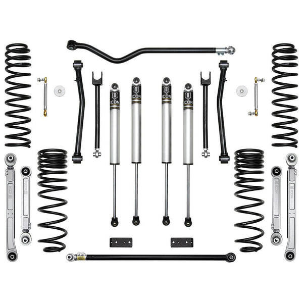 ICON K22105 Stage 5 Suspension System Billet UCA Jeep Gladiator 2.5" Lift