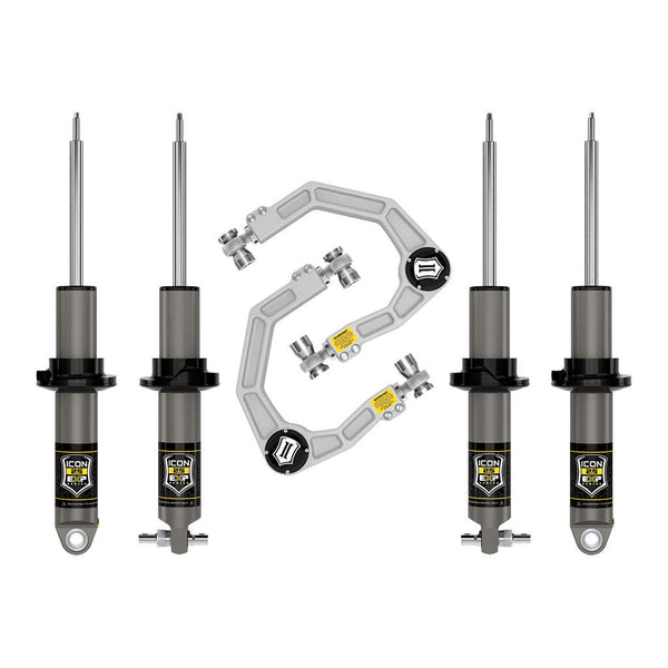 ICON K40002 Stage 2 Suspension System Billet Ford Bronco HOSS 1.0 Pkg 1.375-3" Lift