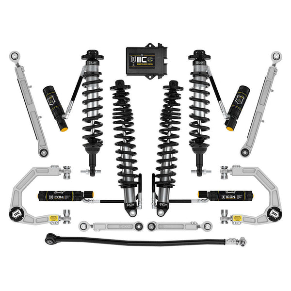 ICON K40008 Stage 8 Suspension System Billet UCA Ford Bronco Non-Sasquatch 3-4" Lift