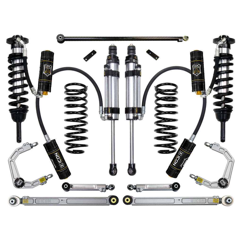 ICON K53068 Stage 8 Suspension System Billet UCA Toyota 4Runner/FJ Cruiser 0-3.5" Lift