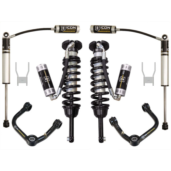 ICON K53144T Stage 4 Suspension System Tubular UCA Toyota Hilux 0-3" Lift