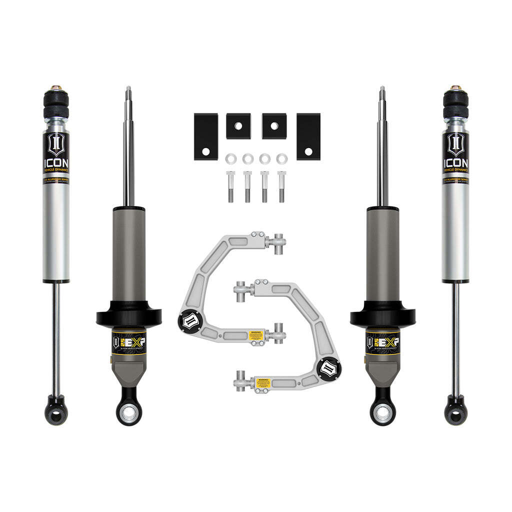 ICON K53192 Stage 2 2.5 EXP Suspension System Billet Toyota Tundra 0-3" Lift