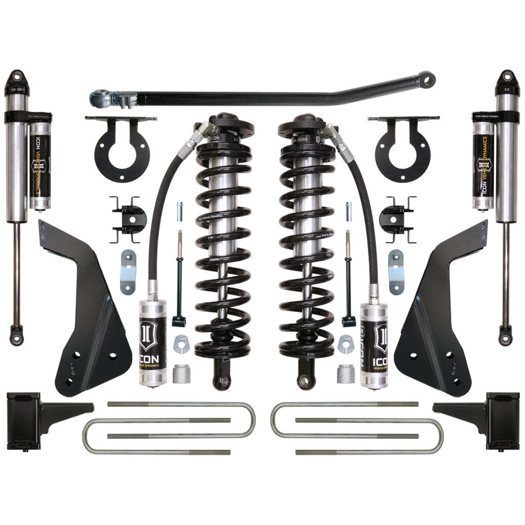 ICON K63113 Stage 3 Coilover Conversion System Ford F250/F350 4-5.5" Lift