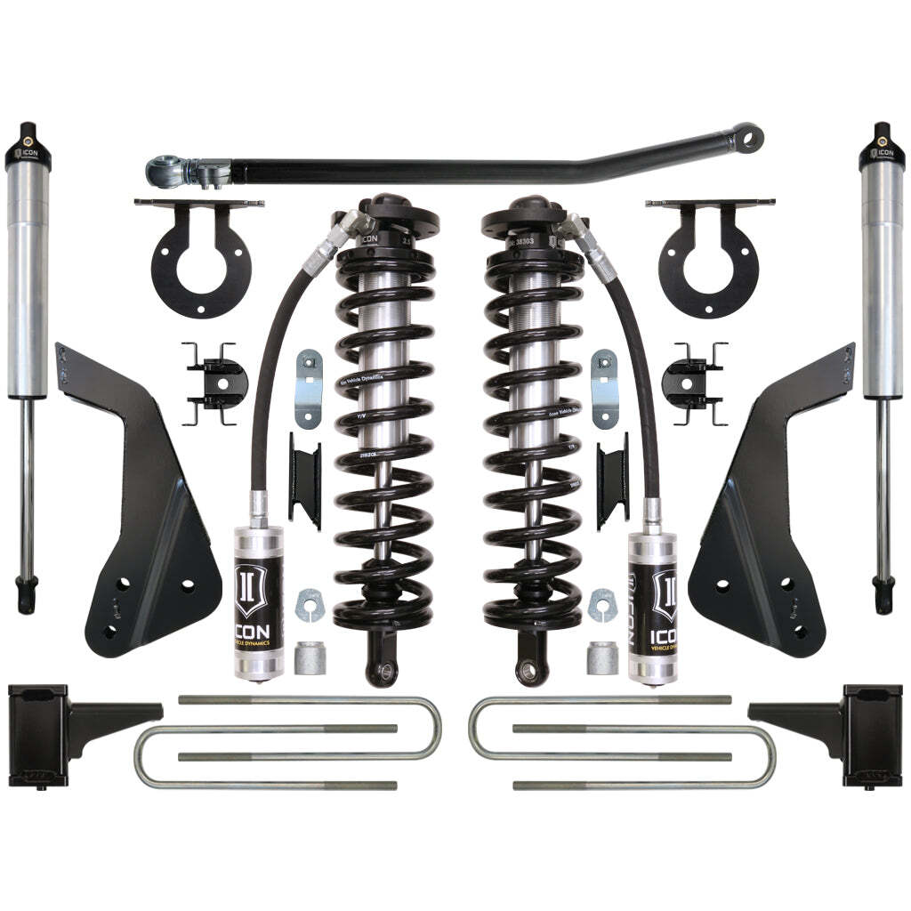ICON K63122 Stage 2 Coilover Conversion System Ford F250/F350 4-5.5" Lift