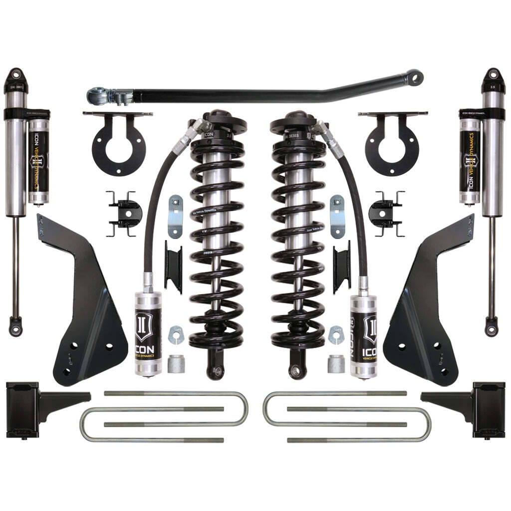 ICON K63123 Stage 3 Coilover Conversion System Ford F250/F350 4-5.5" Lift