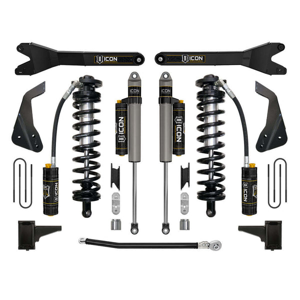 ICON K63124R Stage 4 Coilover Conversion w/Radius Arm Ford F250/F350 4-5.5" Lift